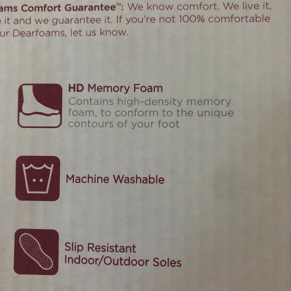 DEARFOAMS DARK FOREST VELOUR CLOG SMALL (5-6) NEW IN BOX - Picture 10 of 11